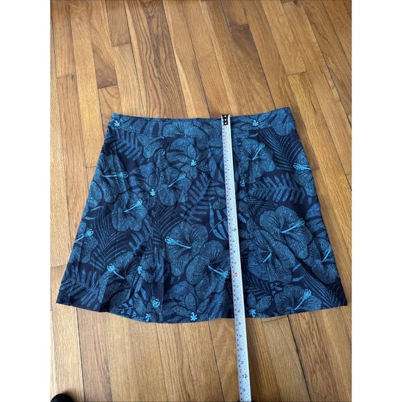 Rip Skirt Length 2 Maui Moonlight Blue Floral Hibiscus Wrap Skirt Size X-Large - Picture 6 of 6